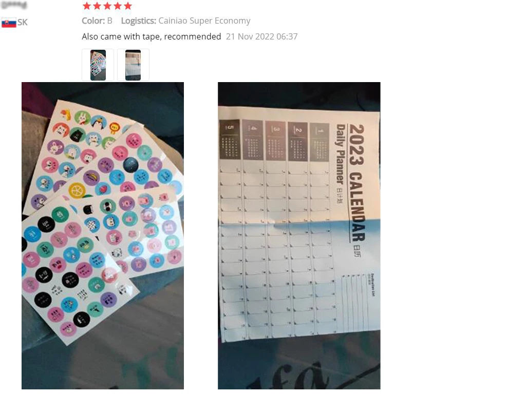 2026 Simple Wall Calendar Planner | Shopyye