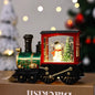 Christmas Train Ornaments – Holiday Table Decoration with Crystal Ball | Shopyye
