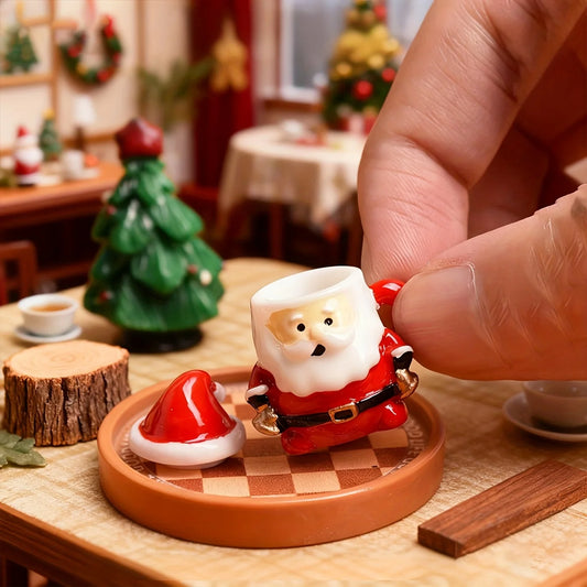 Mini Santa Claus Teacup Figurine – Dollhouse & Home Decor | Shopyye