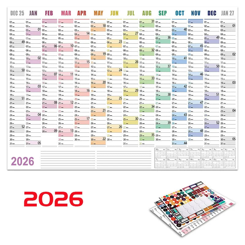2026 Simple Wall Calendar Planner | Shopyye