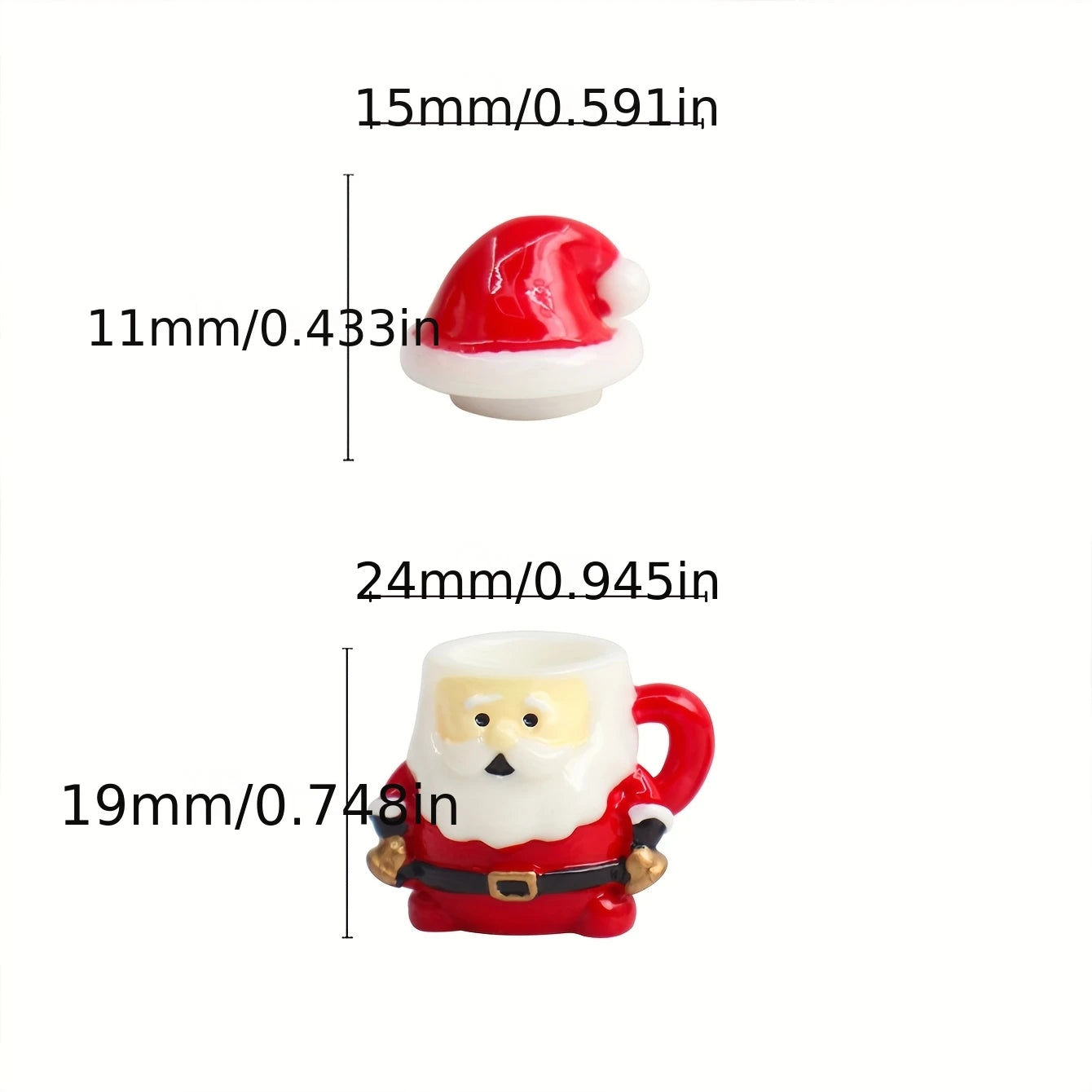 Mini Santa Claus Teacup Figurine – Dollhouse & Home Decor | Shopyye