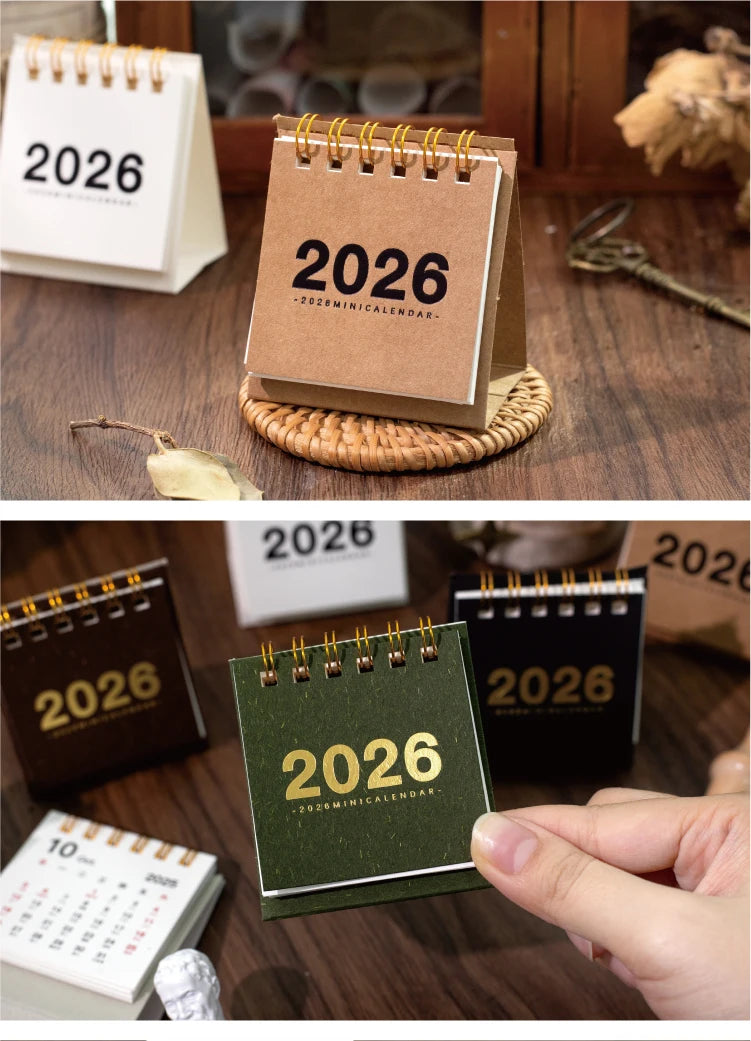 12-Month Mini Desk Calendar | Shopyye