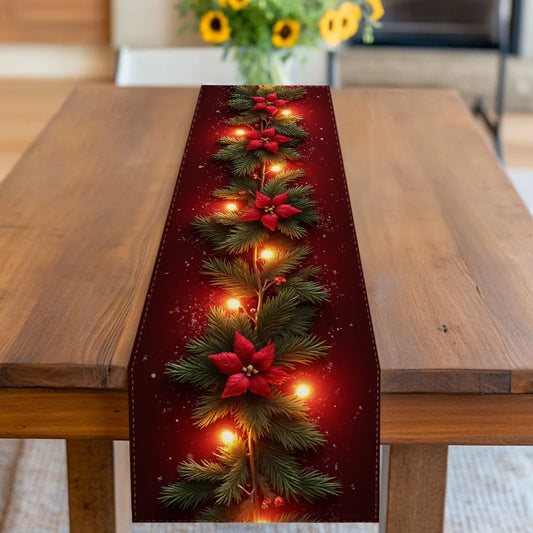 Christmas Mantel Scarf & Table Runner – Festive Holiday Decoration | Shopyye