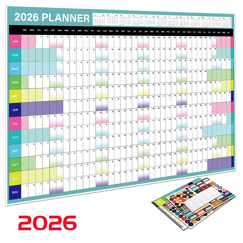 2026 Simple Wall Calendar Planner | Shopyye