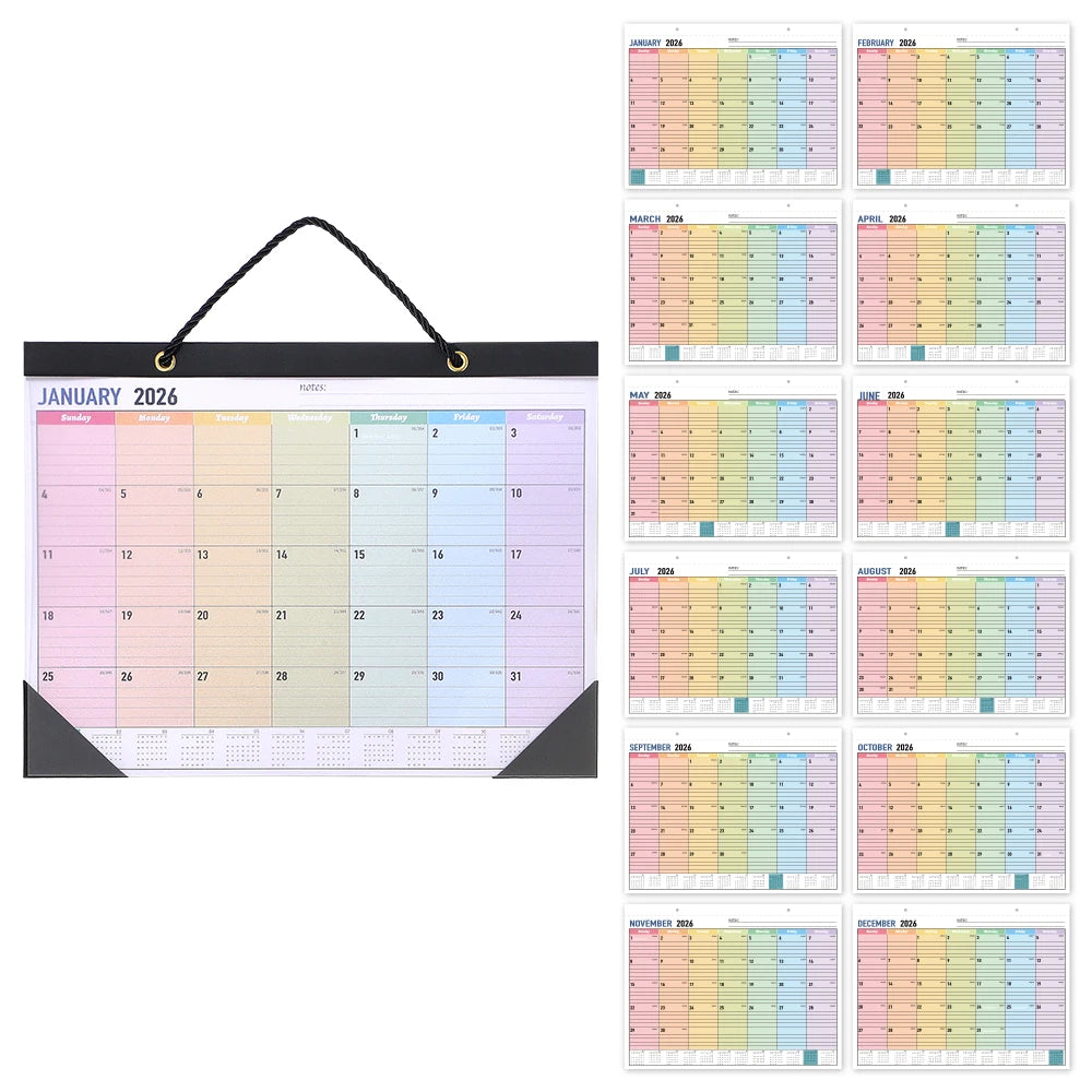 2026 Wall Calendar with Waterproof Cover | Shopyye