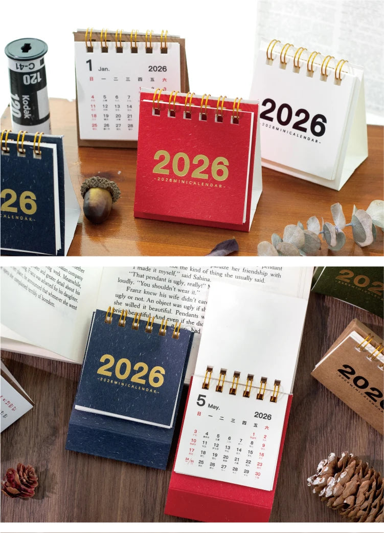 12-Month Mini Desk Calendar | Shopyye