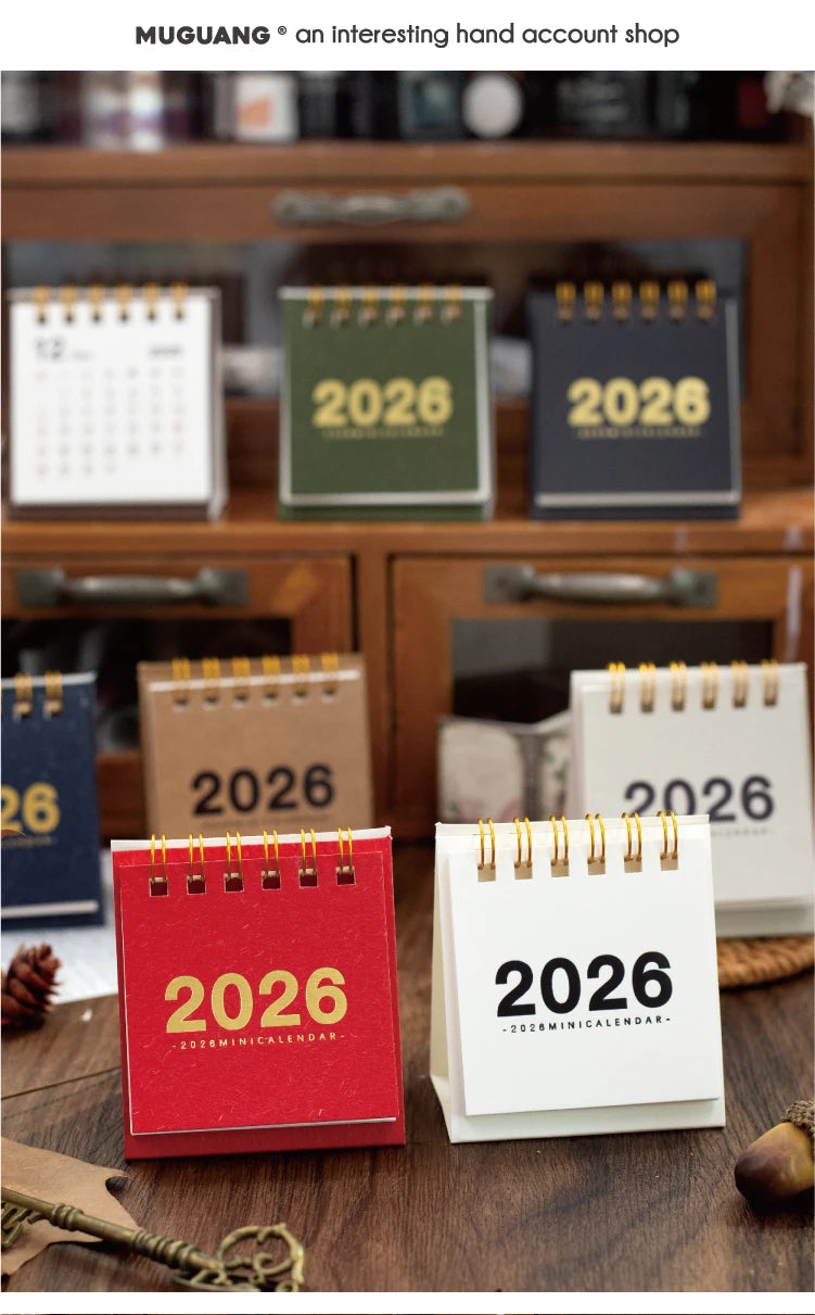 12-Month Mini Desk Calendar | Shopyye