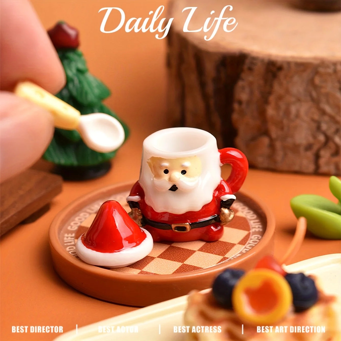 Mini Santa Claus Teacup Figurine – Dollhouse & Home Decor | Shopyye